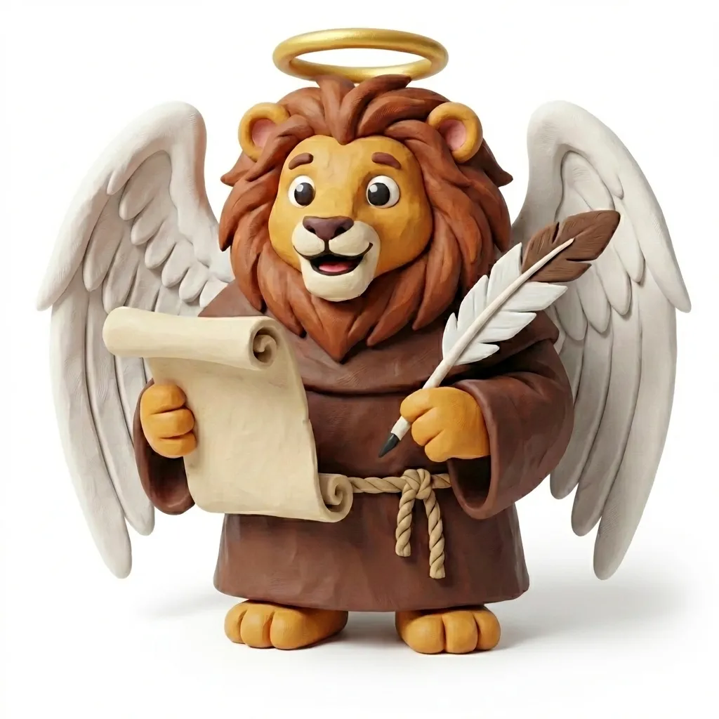 Le Lion du Tétramorphe, symbole de Saint Marc l'Évangéliste - Formation catholique traditionnelle